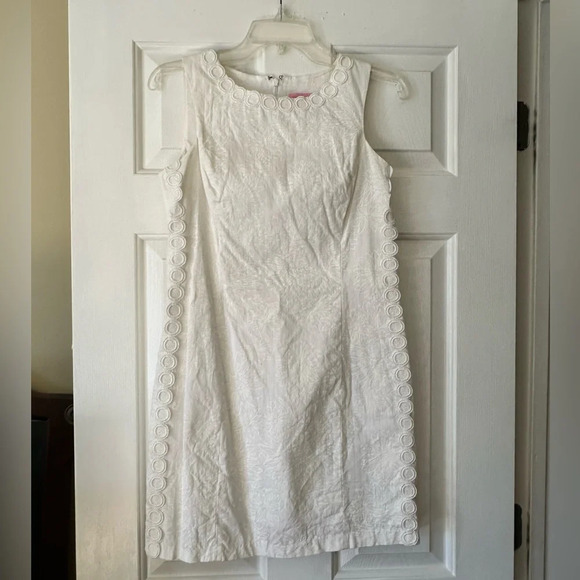Lilly Pulitzer ‘Mila in the Sun’ white shift dress, size 6 - Picture 1 of 8